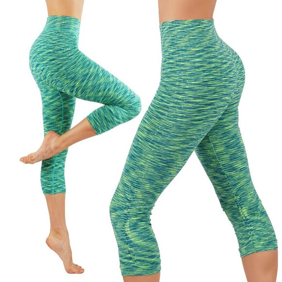 Pants - Yoga capri leggings workout pants seamless neon color